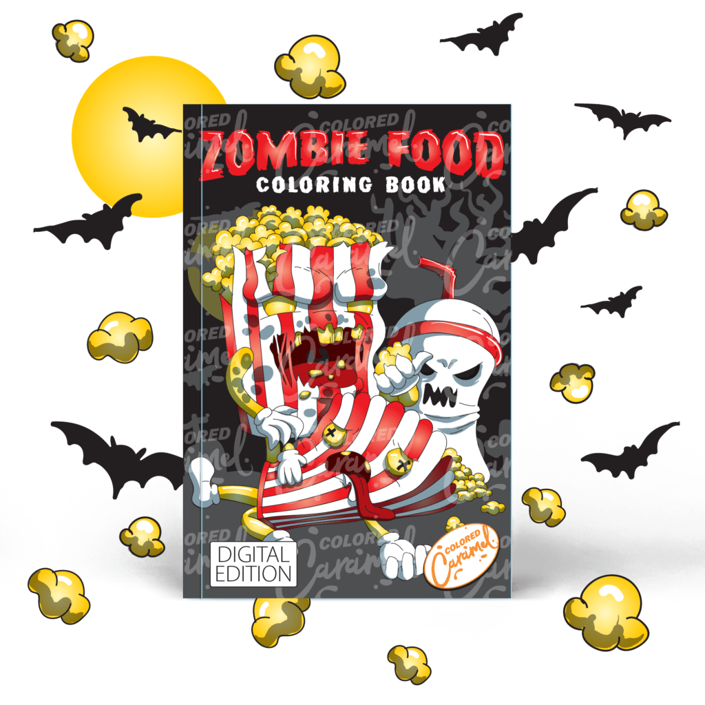Zombie Food Coloring Book