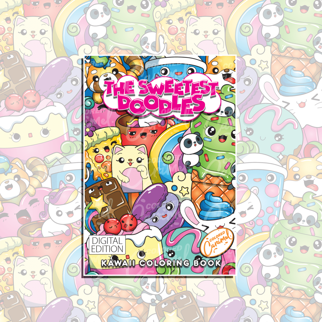 The Sweetest Doodles Kawaii Coloring Book