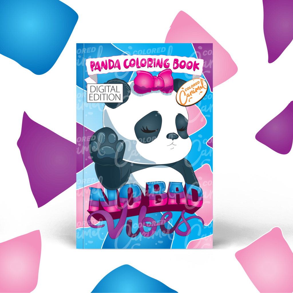 Panda Coloring Book: No Bad Vibes