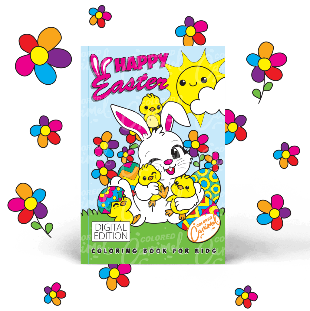 Happy Easter Coloring Book for Kids