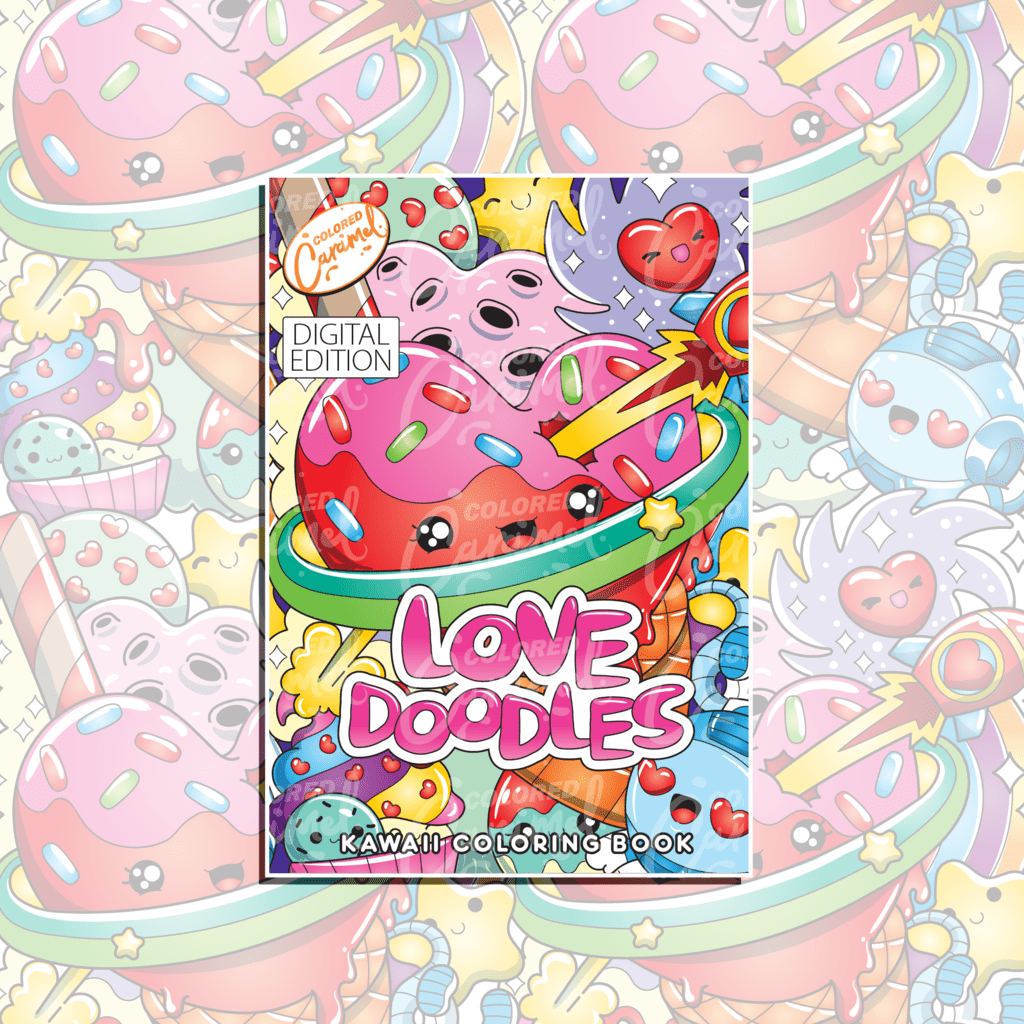 Love Doodles Kawaii Coloring Book