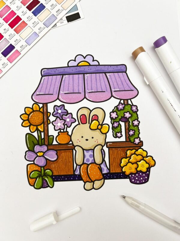 Blooming Corner: Cozy & Cute Coloring Book - Image 8