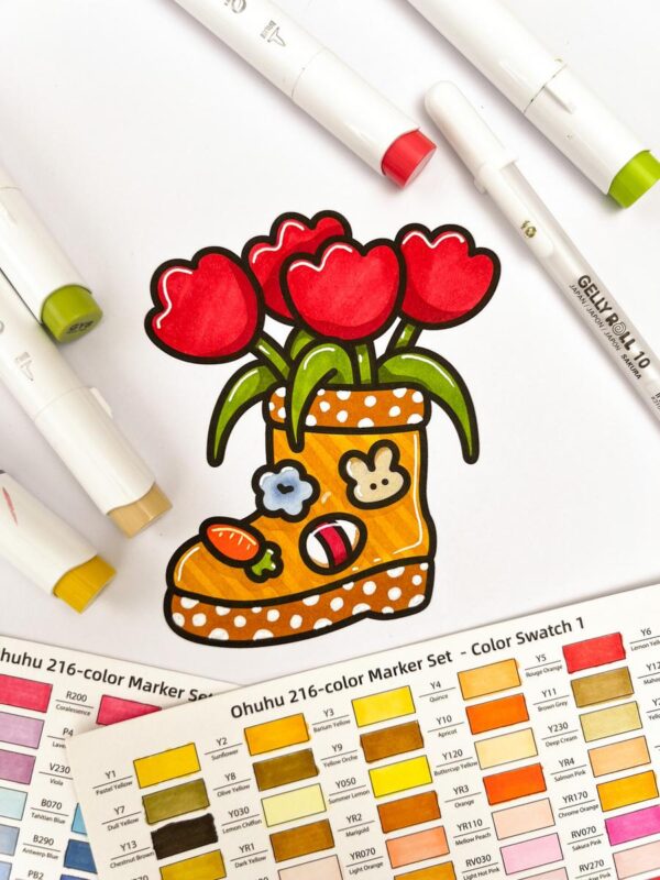 Hoppy Corner: Cozy & Cute Easter Coloring Book, coloring page preview 6
