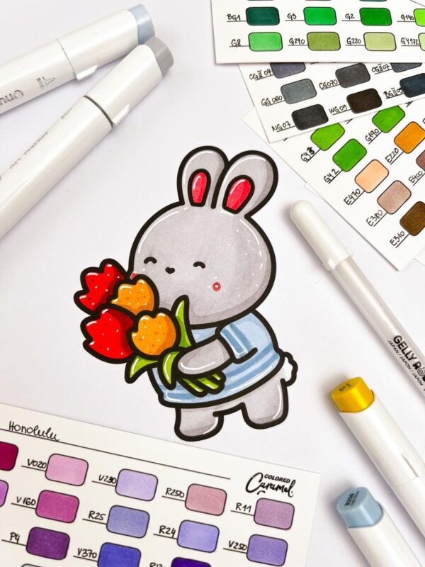 Hoppy Corner: Cozy & Cute Easter Coloring Book, coloring page preview 7