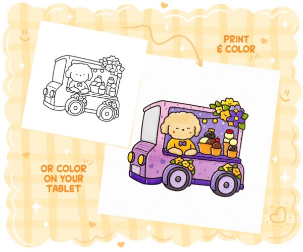 Blooming Corner: Cozy & Cute Coloring Book - Image 6