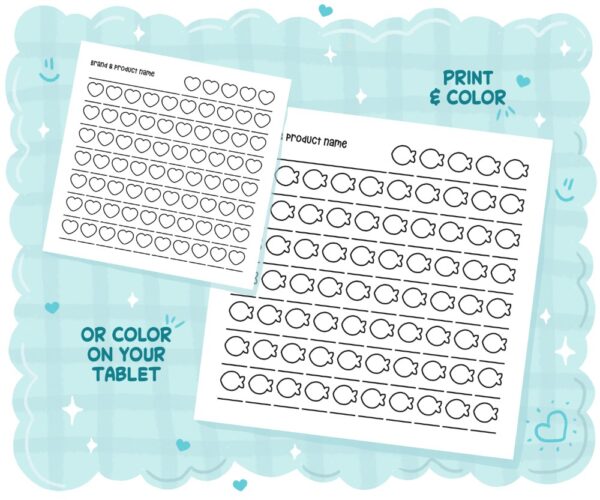 Color Swatch: Cute, Bold & Easy Test Chart Coloring Book - Image 6