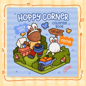 Hoppy Corner: Cozy & Cute Easter Coloring Book