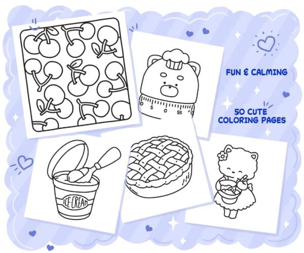 Cozy Kitchen: Sweet, Bold & Easy Coloring Book - Image 3