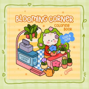 Blooming Corner: Cozy & Cute Coloring Book