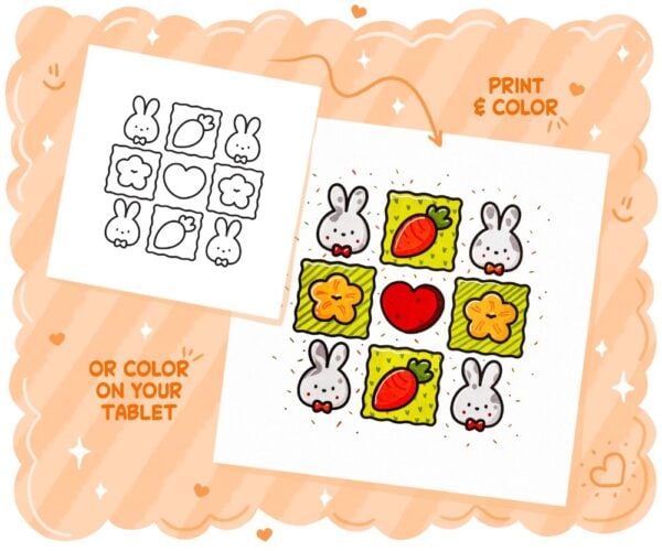Easter Patterns: Cozy, Bold & Easy Coloring Book, coloring page preview 5