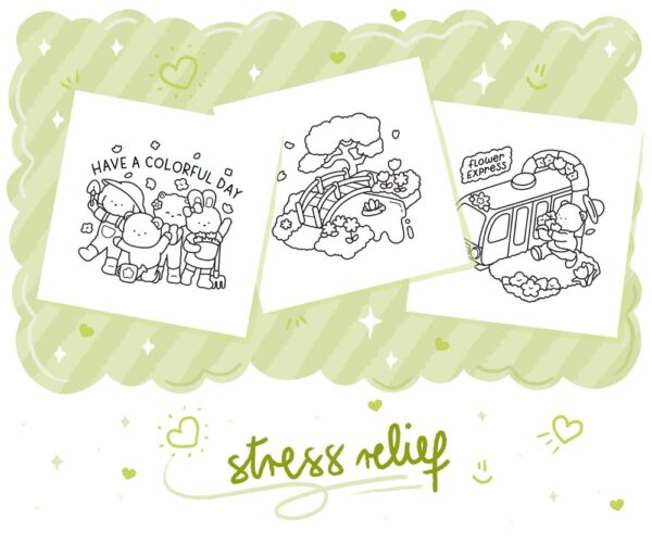 Blooming Corner: Cozy & Cute Coloring Book - Image 5