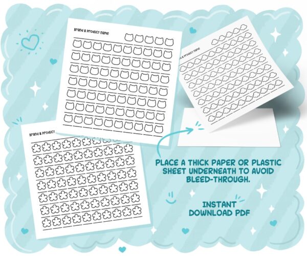 Color Swatch: Cute, Bold & Easy Test Chart Coloring Book - Image 2