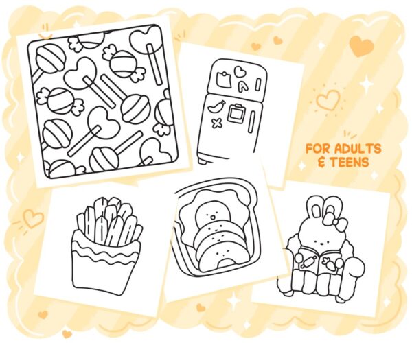 Cozy Kitchen: Sweet, Bold & Easy Coloring Book - Image 4