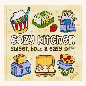 Cozy Kitchen: Sweet, Bold & Easy Coloring Book, coloring book cover