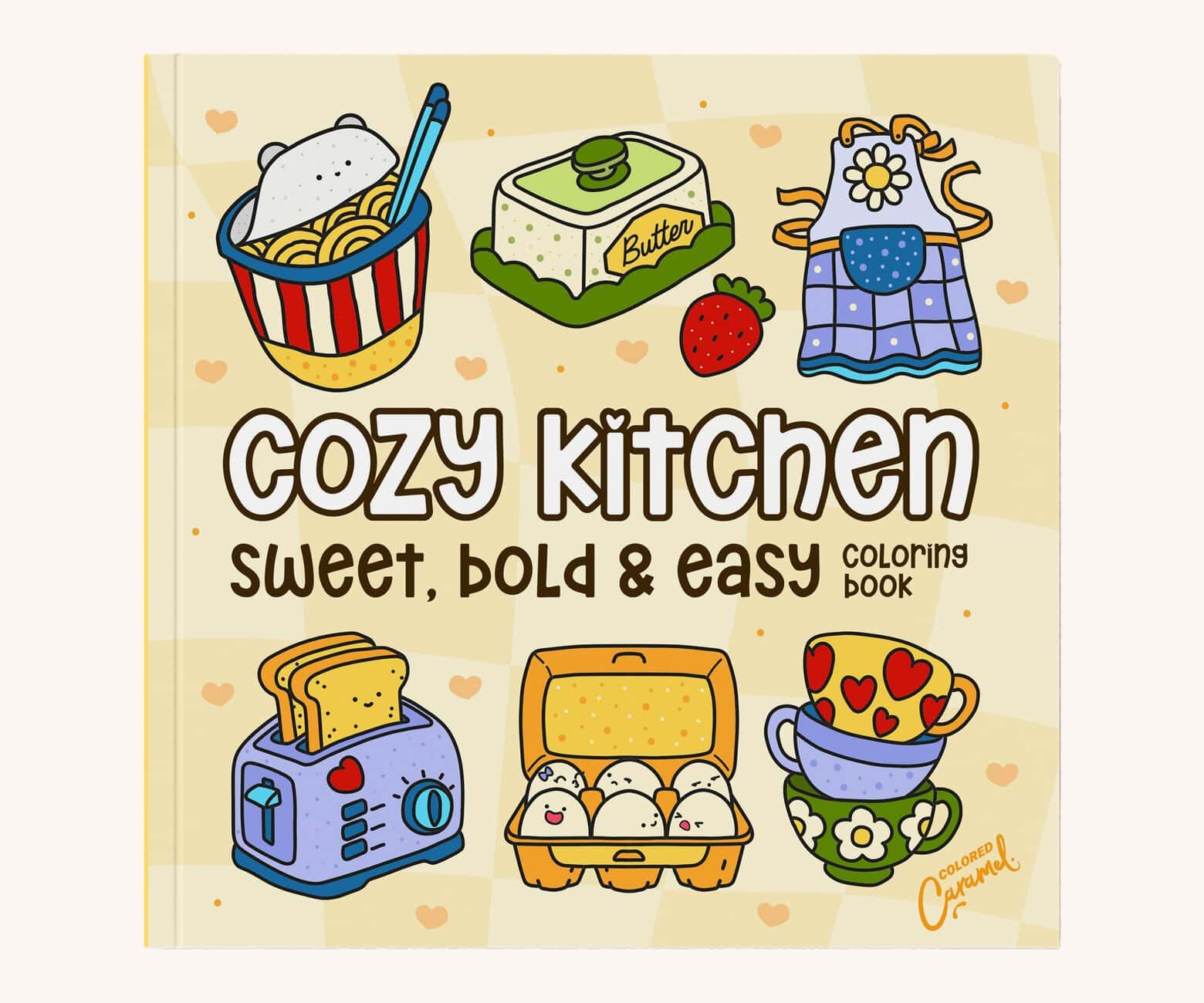 Cozy Kitchen: Sweet, Bold & Easy Coloring Book, coloring book cover