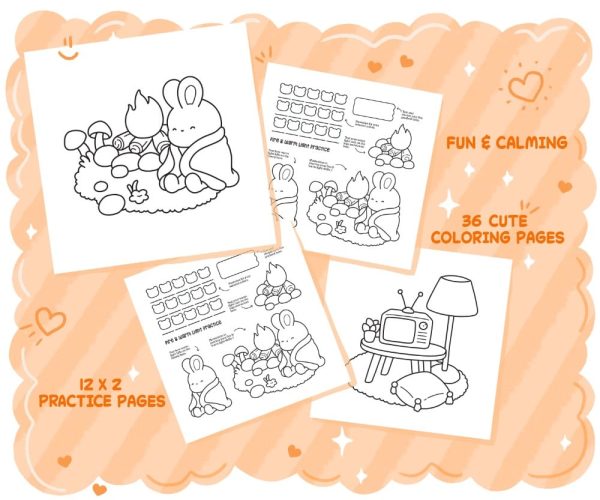 Practice Coloring Pages: Your Coloring Time Workbook to Train & Perfect Your Skills, coloring page preview 2