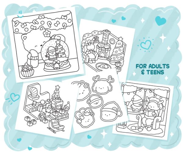 Festive Corner: Cozy & Cute Christmas Coloring Book - Image 4