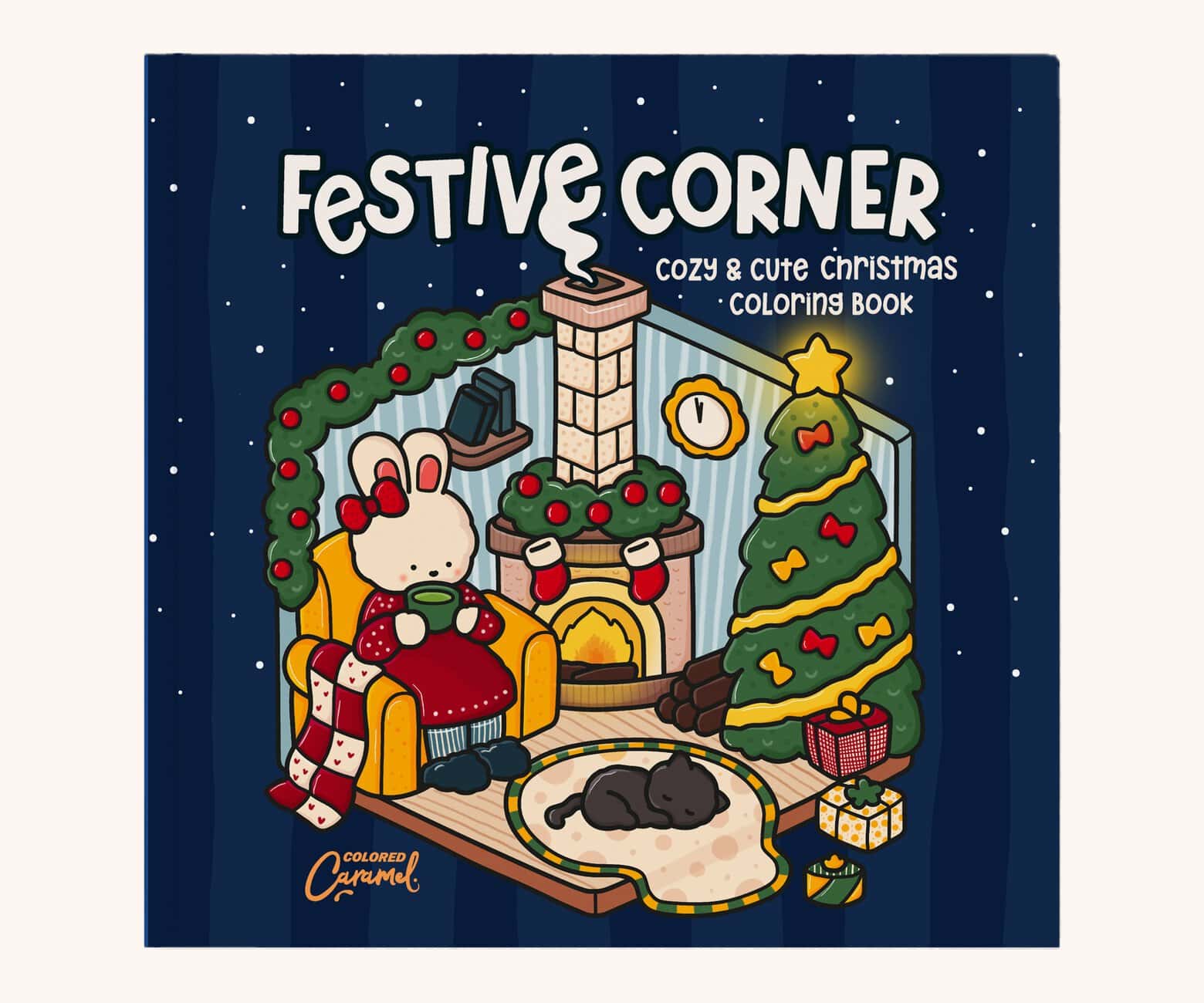 cozy and cute christmas coloring book