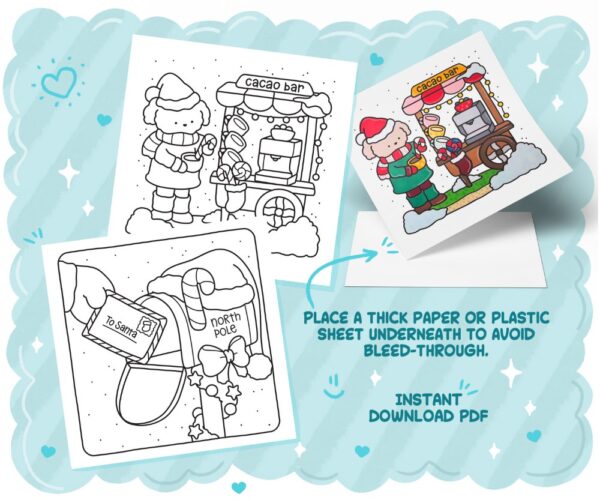Festive Corner: Cozy & Cute Christmas Coloring Book - Image 2