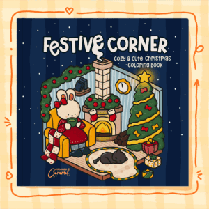 Festive Corner: Cozy & Cute Christmas Coloring Book