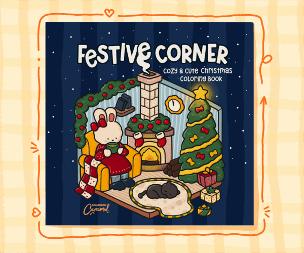 Festive Corner: Cozy & Cute Christmas Coloring Book