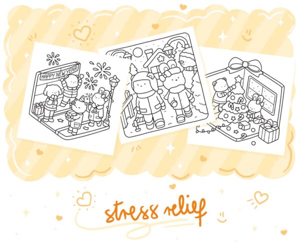 Festive Corner: Cozy & Cute Christmas Coloring Book - Image 5