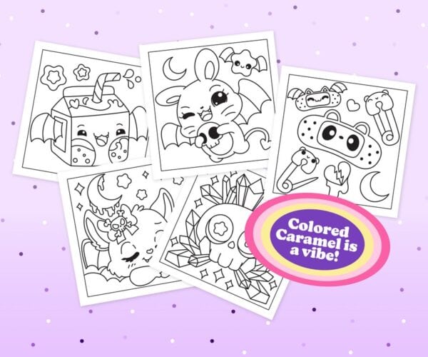 Creepy Cute: Bold & Easy Kawaii Pastel Goth Coloring Book - Image 4