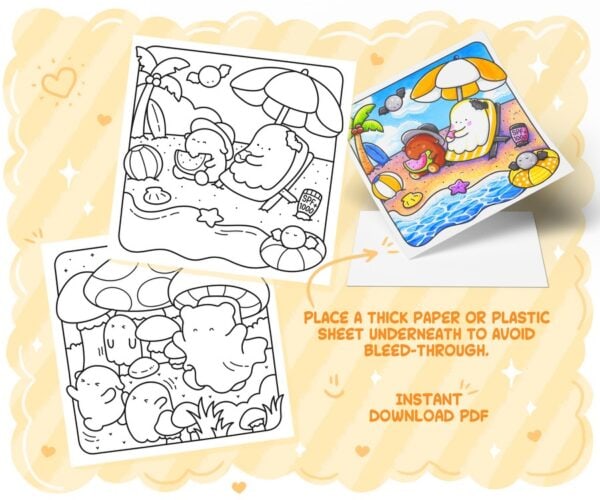 Spooky Dreams: Cute Coloring Book - Image 2