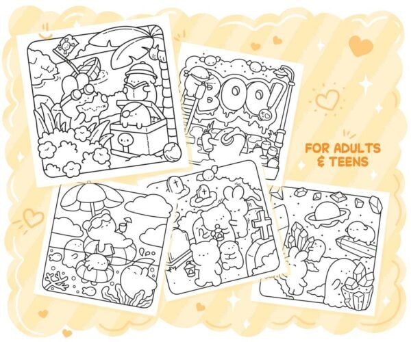 Spooky Dreams: Cute Coloring Book - Image 4