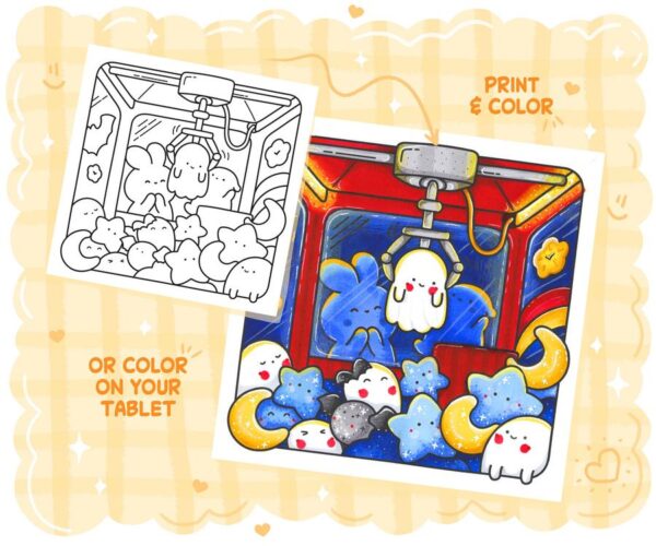 Spooky Dreams: Cute Coloring Book - Image 6