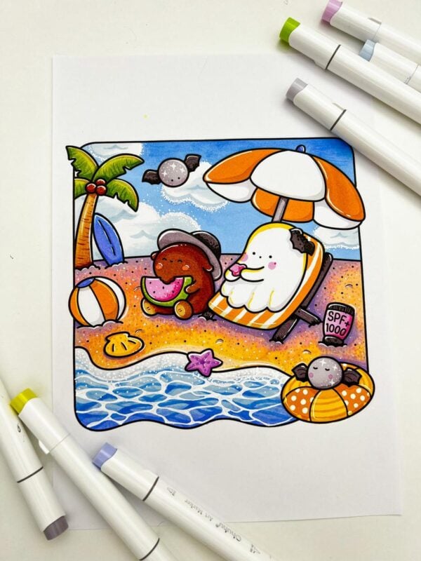 Spooky Dreams: Cute Coloring Book - Image 7