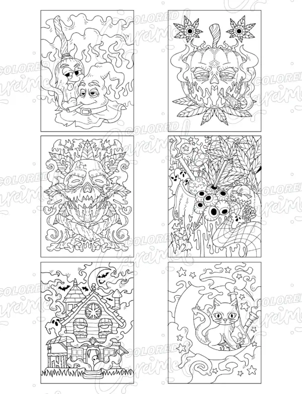 Stoner Halloween Coloring Book: Haunted Pumpkins & Chill Ghosts - Image 4