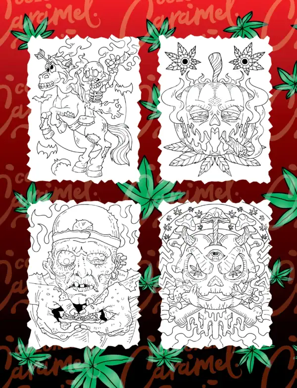 Stoner Halloween Coloring Book: Haunted Pumpkins & Chill Ghosts - Image 2