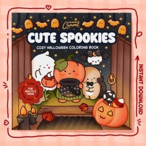 Cute Spookies Cozy Halloween Coloring Book