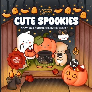 Cute Spookies: Cozy Halloween Coloring Book - Digital