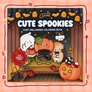 Cute Spookies: Cozy Halloween Coloring Book