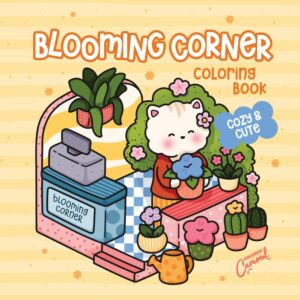 Blooming Corner: Cozy & Cute Coloring Book - Digital
