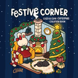 Festive Corner: Cozy & Cute Christmas Coloring Book - Digital