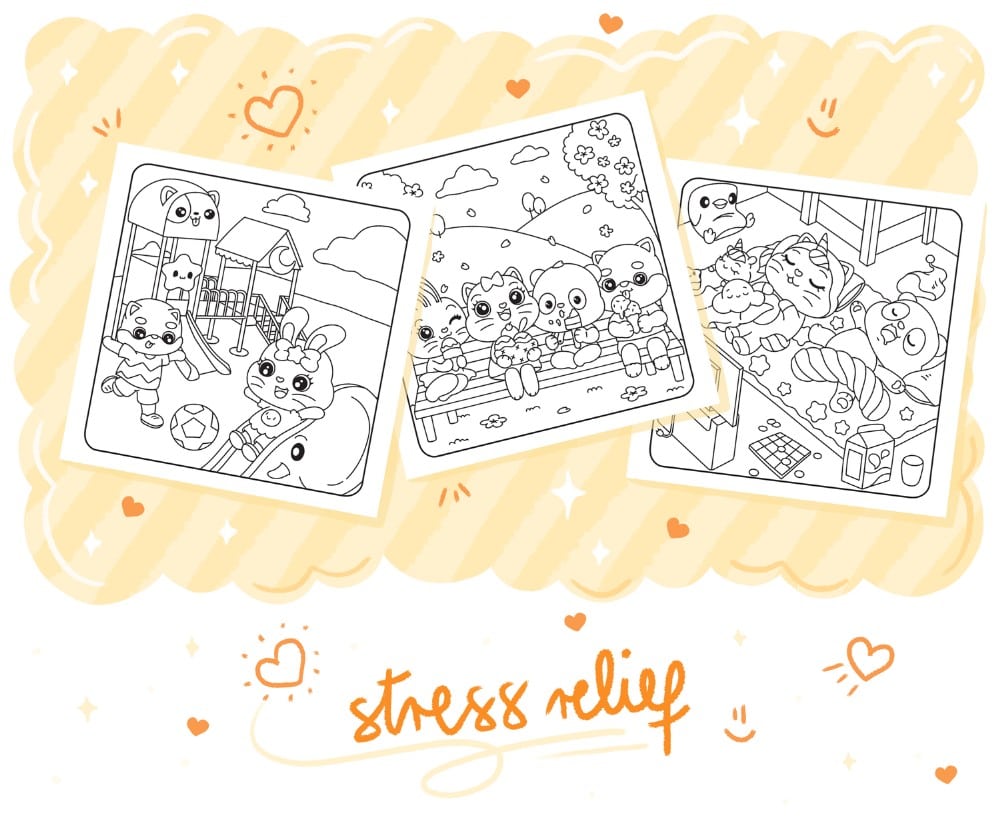 Cute World: Coloring Book for Stress-Free Moments - Image 5