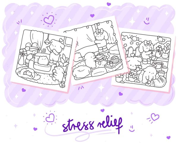 DIY Comfy Home Cute & Cozy Coloring Book: Home-Making Relaxation for Adults and Teens, coloring page preview 4