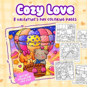 Valentine's day coloring pages