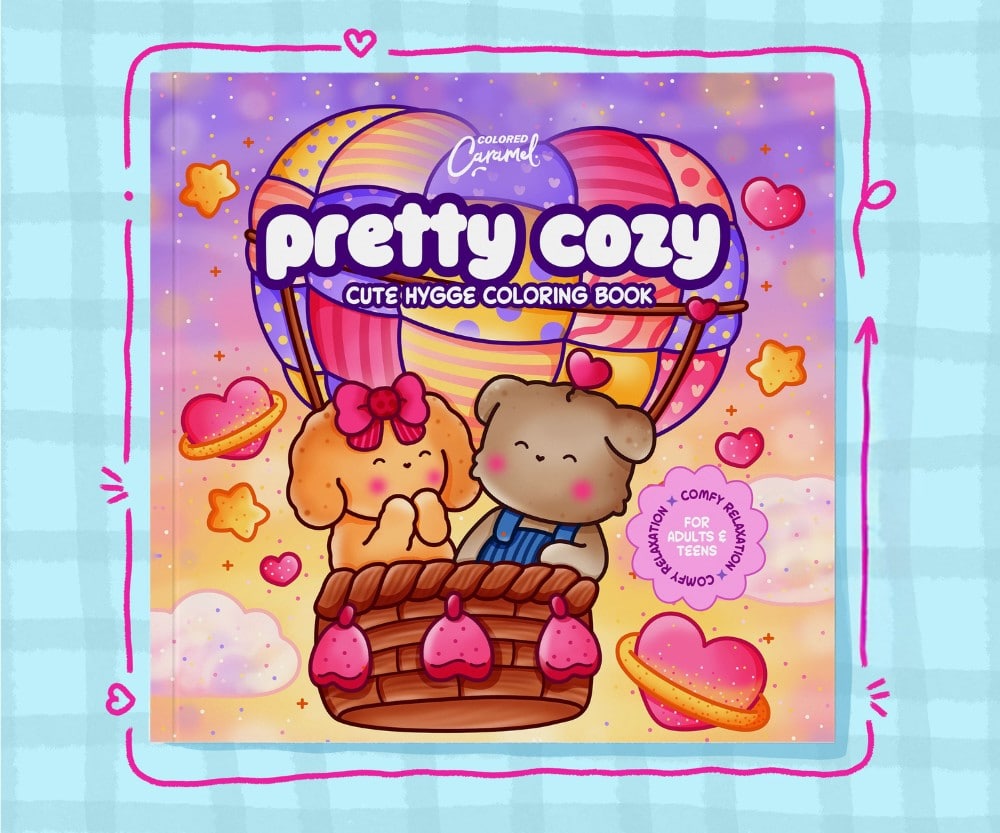 livre de coloriage hygge mignon